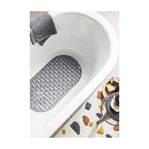 LEVASSEUR Tapis de Douche Anti-dérapant tapis gris 69x38cm PVC