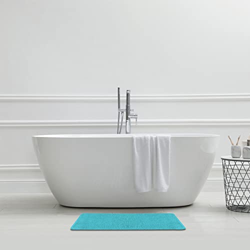 Levasseur Polynesie tapis de bain turquoise 50x80 antidarapant