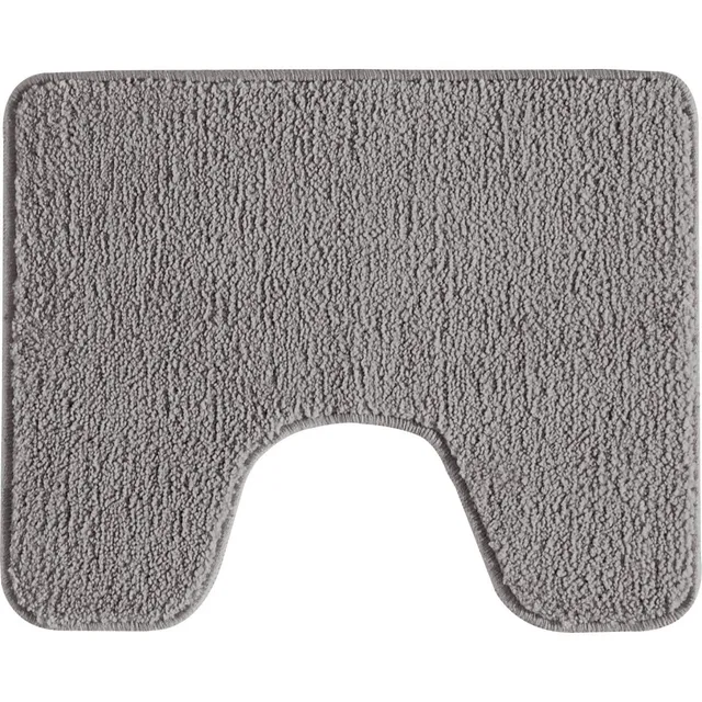 LEVASSEUR Polynésie Tapis de Toilette Gris 50x40 cm Polyester