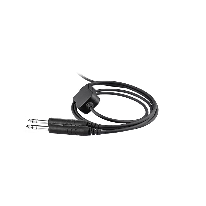 R Spider Wireless Headset Adapter câble casque aviation GA double fiche 2 m