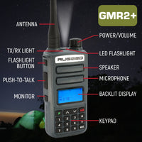 Rugged Air GMR2 Plus pack 2 talkies GMRS micro