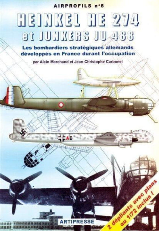 Airprofils N°6 Heinkel He 274 et Junkers Ju 488 livre