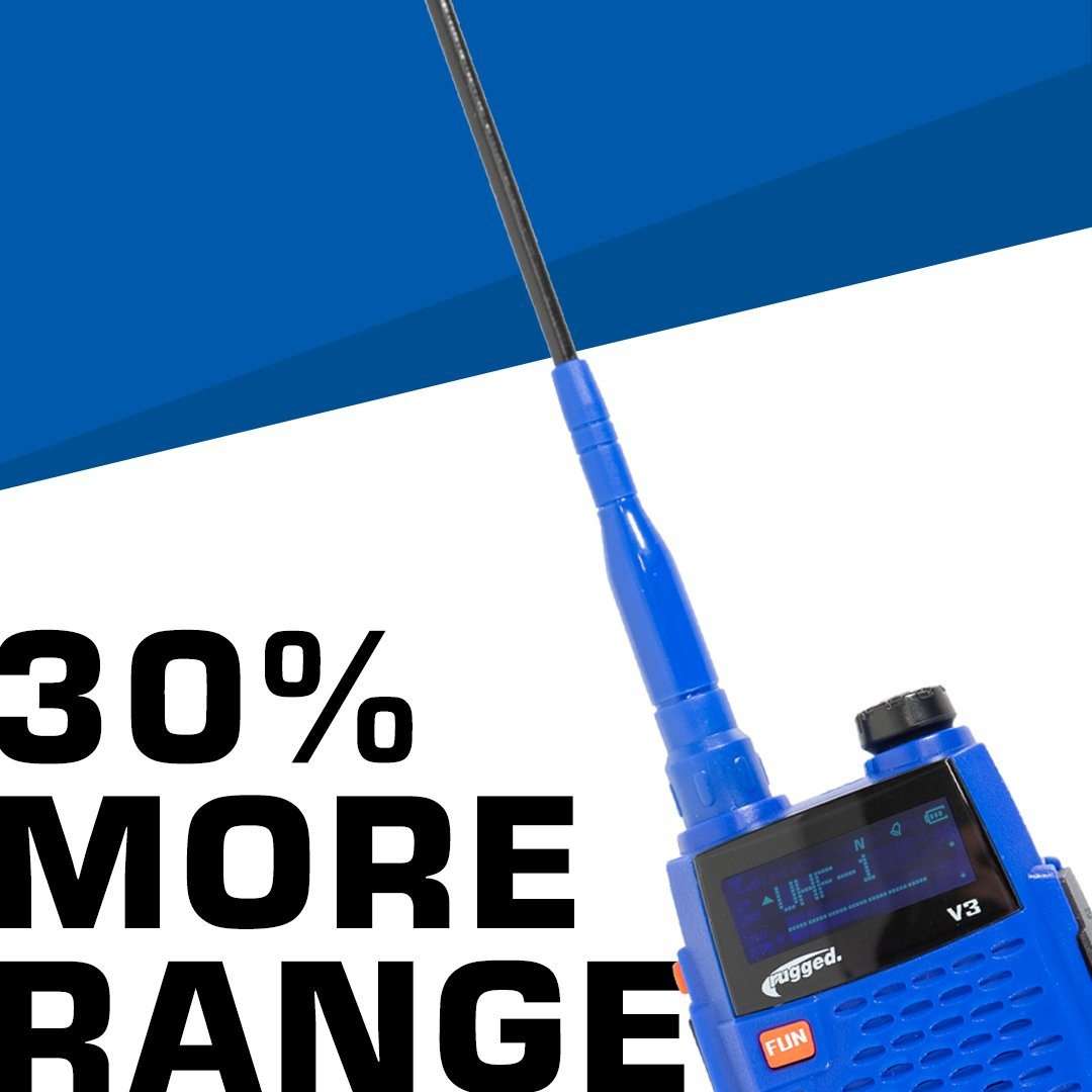 Rugged Air Ducky Antenne Longue VHF UHF V3 RH5R