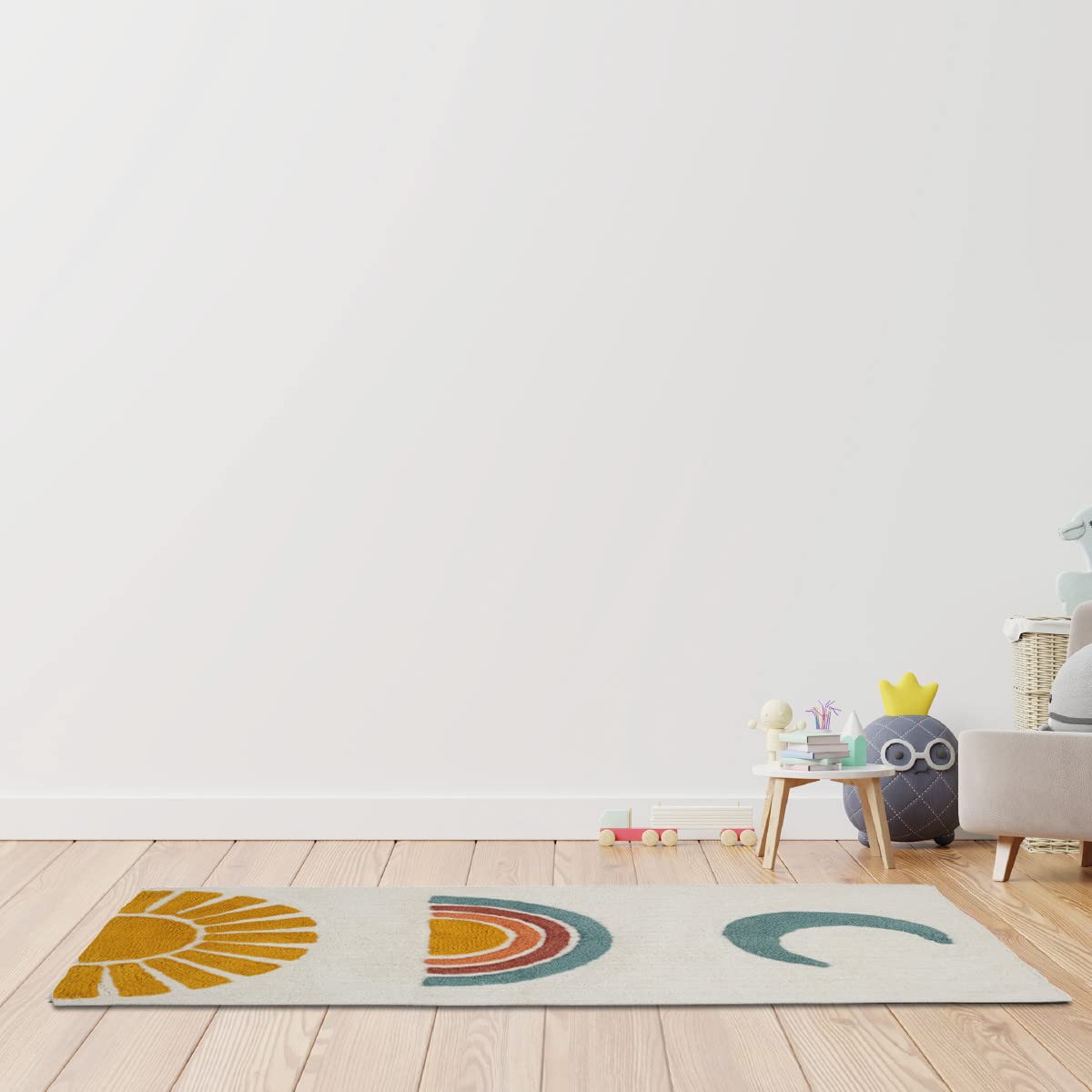 LEVASSEUR Kids Sunny tapis enfant coton 60x120cm multicolore