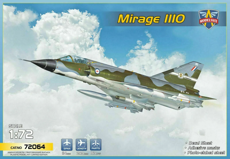 La Boutique du Pilote Maquette Mirage III O 1/72 Modelsvit