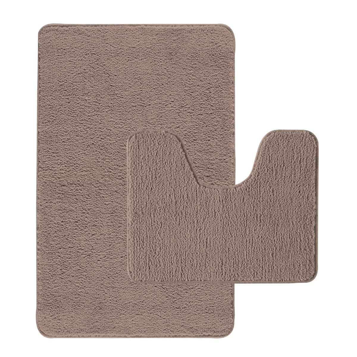 Levasseur Polynesie tapis de bain polyester taupe 50x80 + 50x40