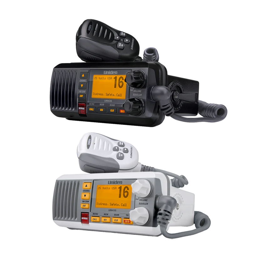 Uniden UM435 radio VHF marine fixe DSC GPS blanche