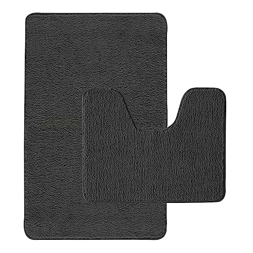Levasseur Polynésie lot 2 tapis de bain chocolat 50x80 antidrap