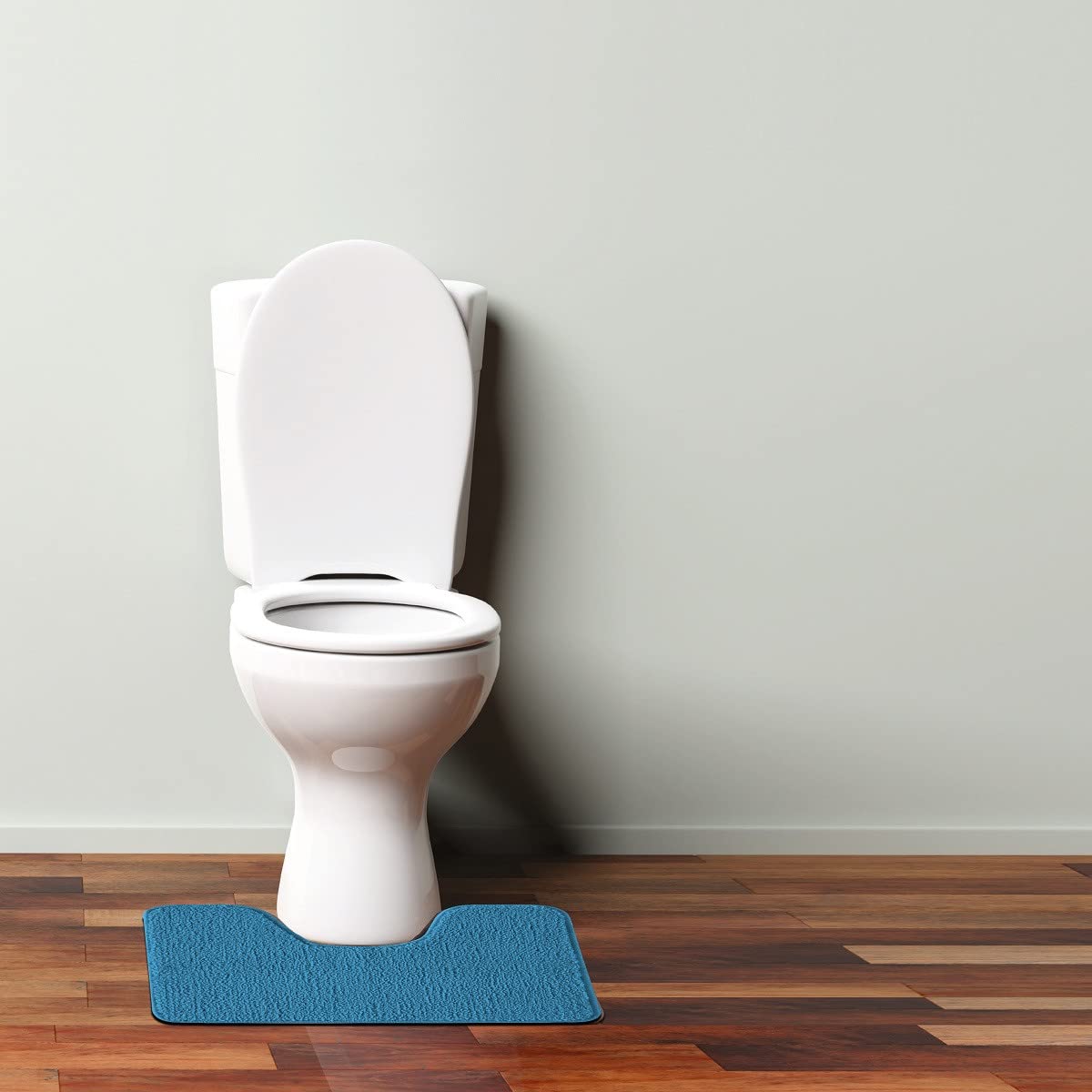 LEVASSEUR Polynésie Tapis de Toilette Bleu 50x40 cm Polyester