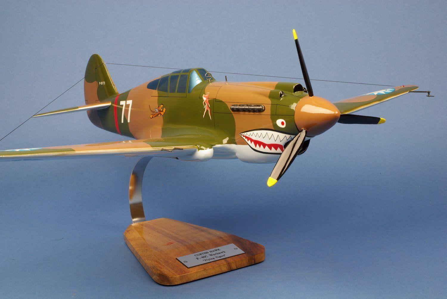 La Boutique du Pilote P-40C Warhawk maquette bois 1/24