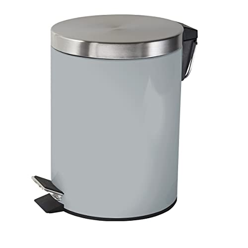 LEVASSEUR Salle de bain Poubelle à pédale 5L métal