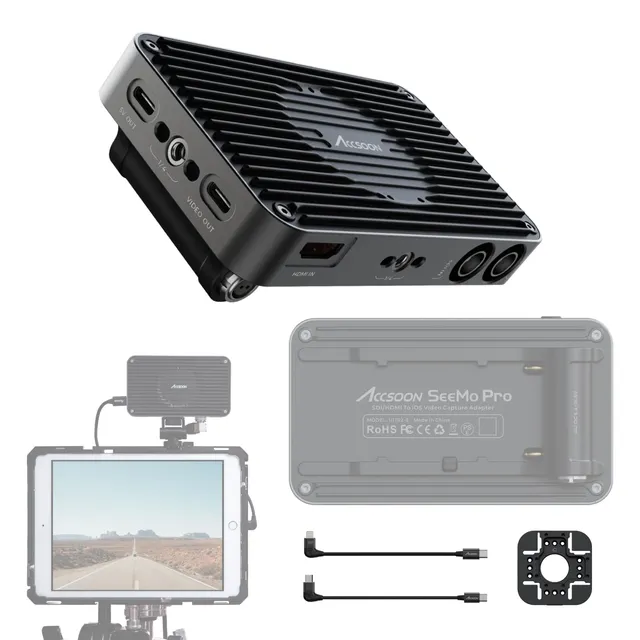 Accsoon SeeMo Pro adaptateur vidéo SDI HDMI vers USB-C iPhone