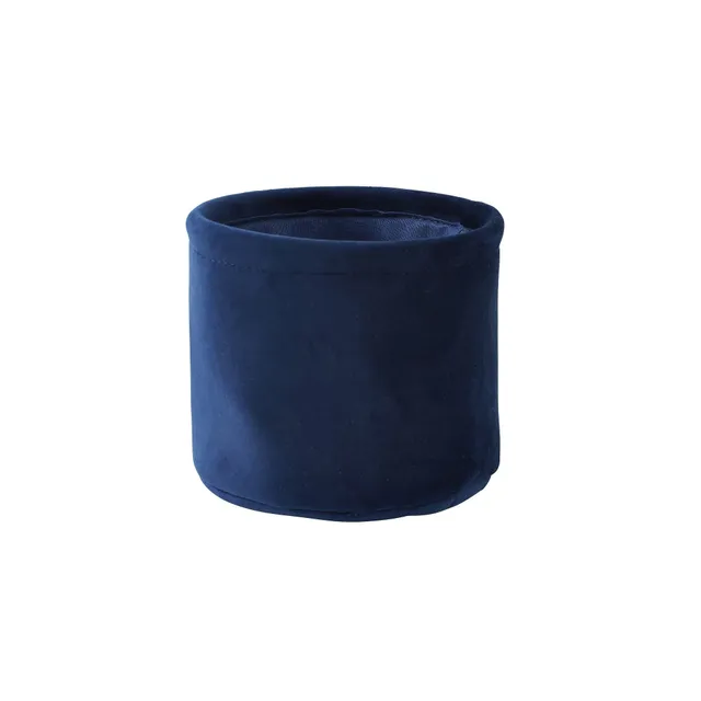LEVASSEUR Velvet Panier de Rangement velours bleu 15,5cm