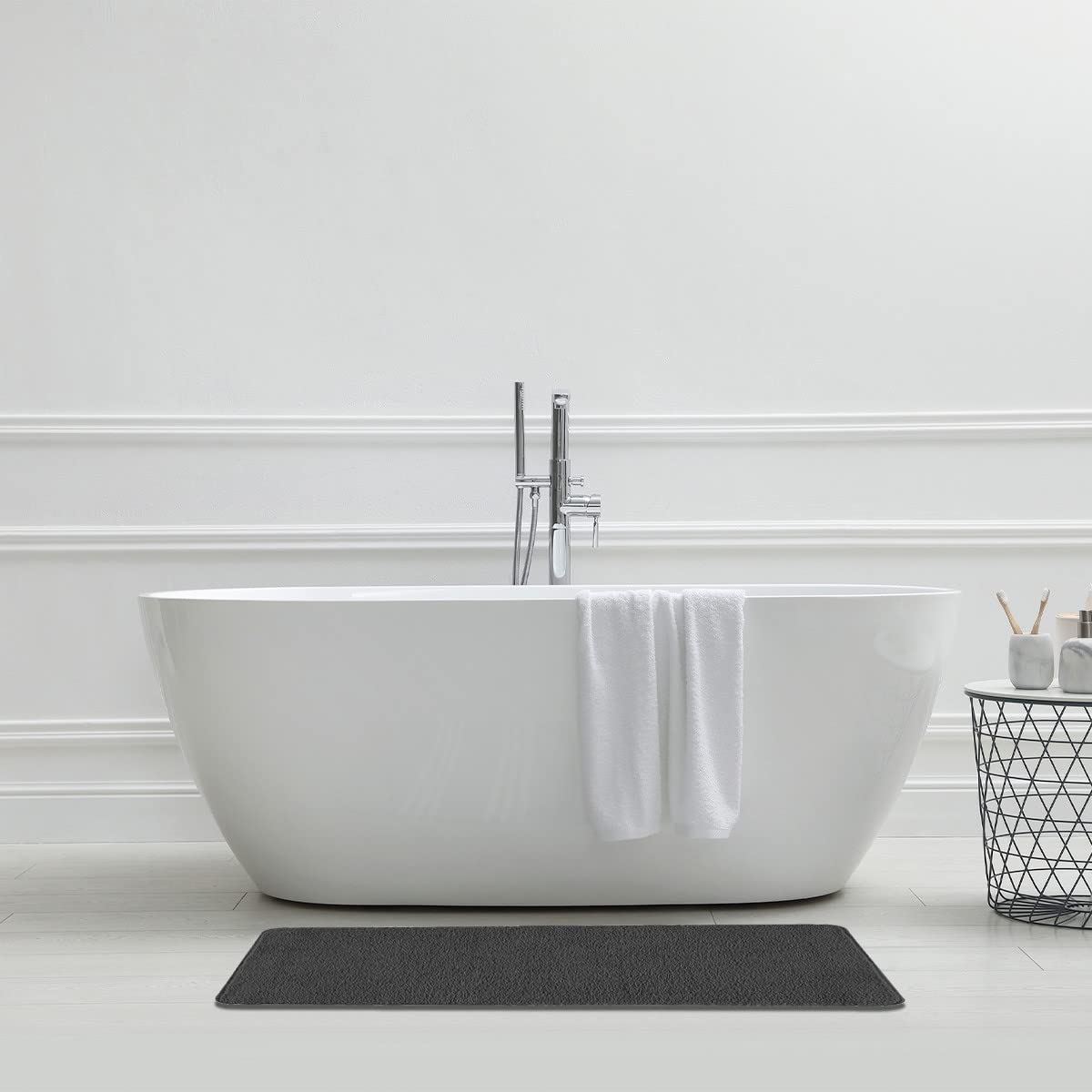 Levasseur Polynésie tapis de bain Chocolat 60x120 cm antidérapant