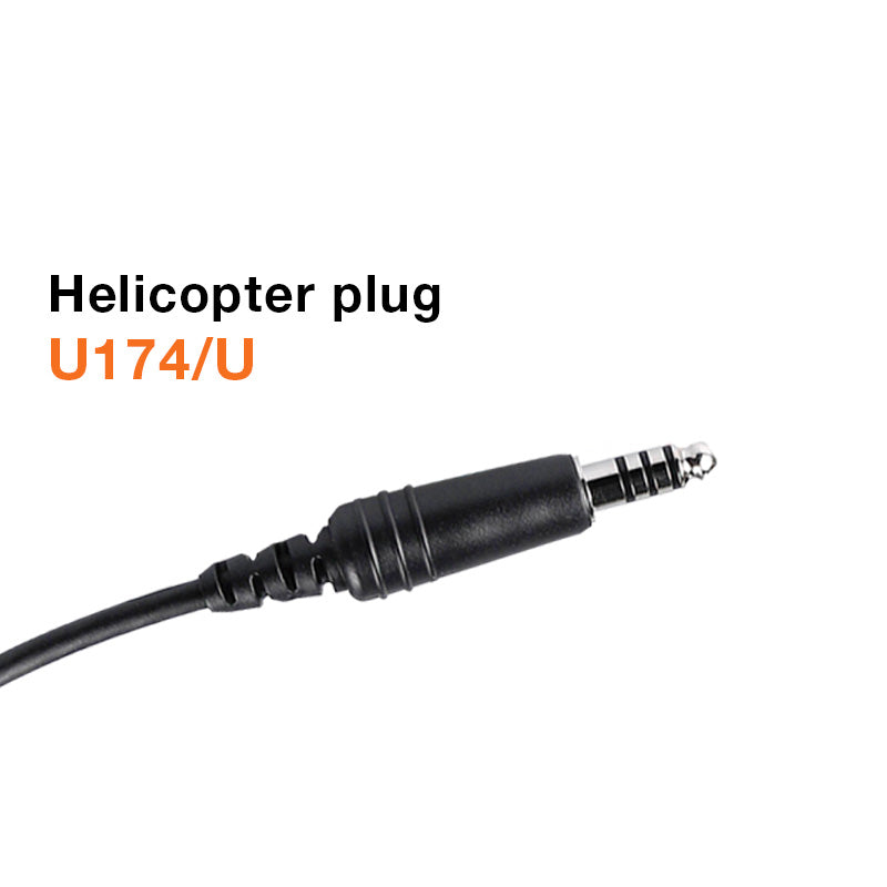 R Spider Wireless Aviation Headset casque hélicoptère ANR prise U174