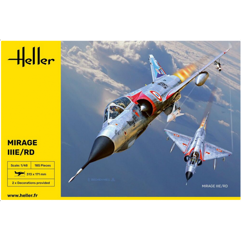 La Boutique du Pilote Heller 30422 Mirage IIIE/RD kit maquette 1/48