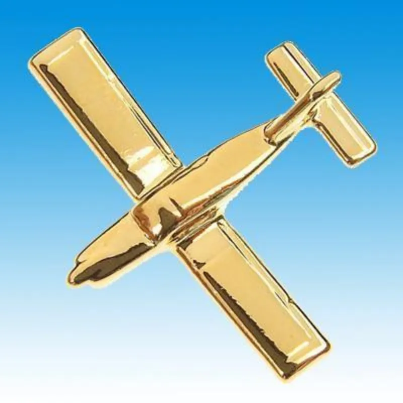 La Boutique du Pilote Pin's avion Trinidad Socata or 24 carats