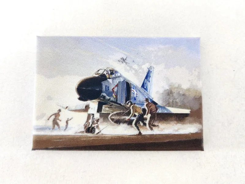 La Boutique du Pilote Magnet Phantom Perinotto aimant 3D 8x5,5 cm