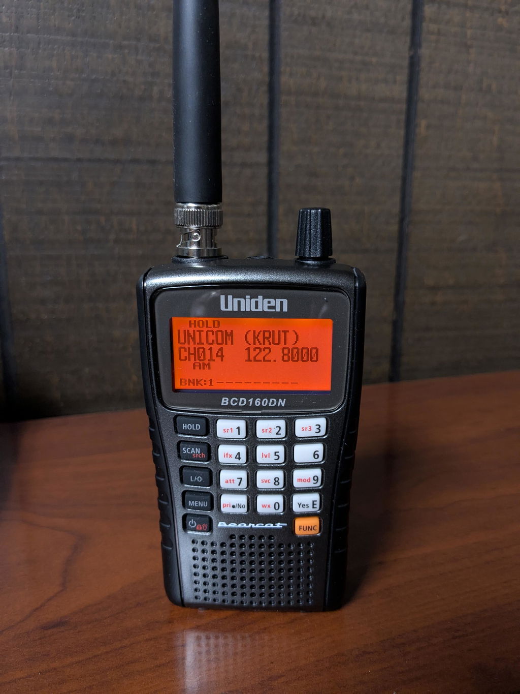 Uniden BCD160DN scanner radio portable aviation
