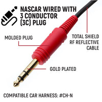 Rugged Air Helmet Wiring Kits 3C NASCAR kit casque filaire spirale