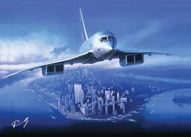 La Boutique du Pilote Concorde New-York carte postale Perinotto