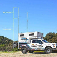 Rugged Air VHF antenne fibre Base Camp 6 ft gain élevé