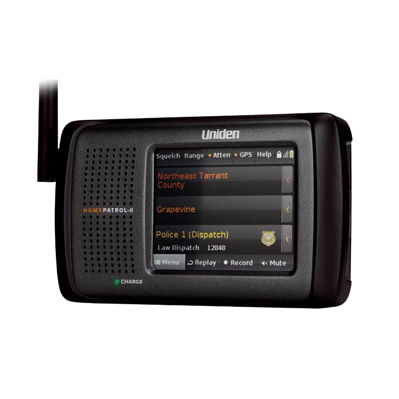Uniden HomePatrol-2 scanner radio tactile portable