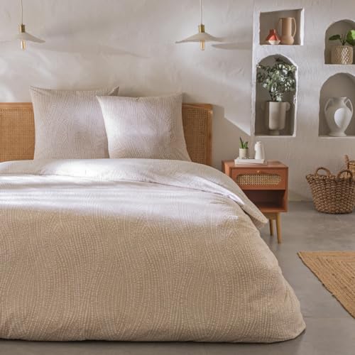 Levasseur Nairobi parure de lit beige 240x220cm coton