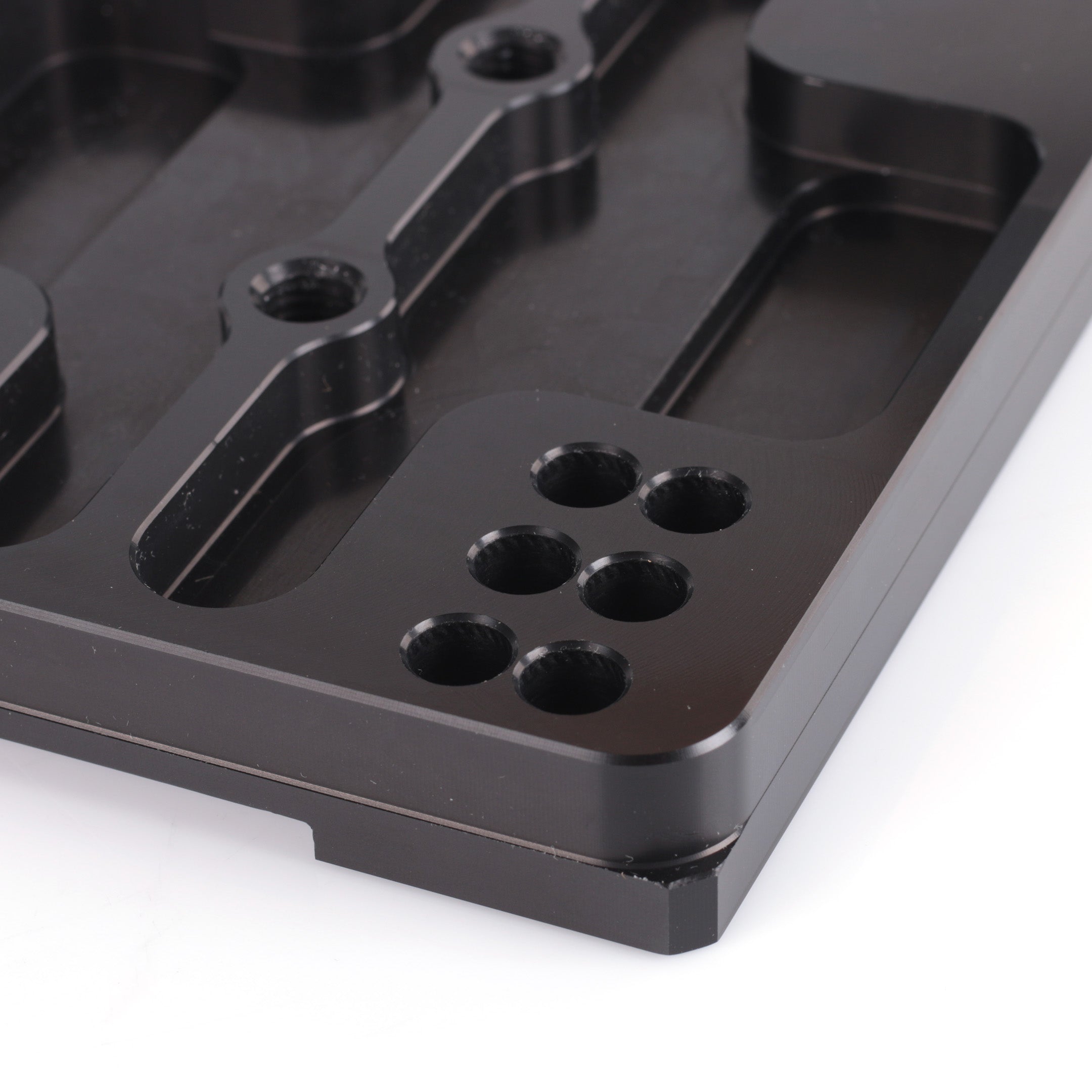 Radne platine moteur plate réglable alu noire kart