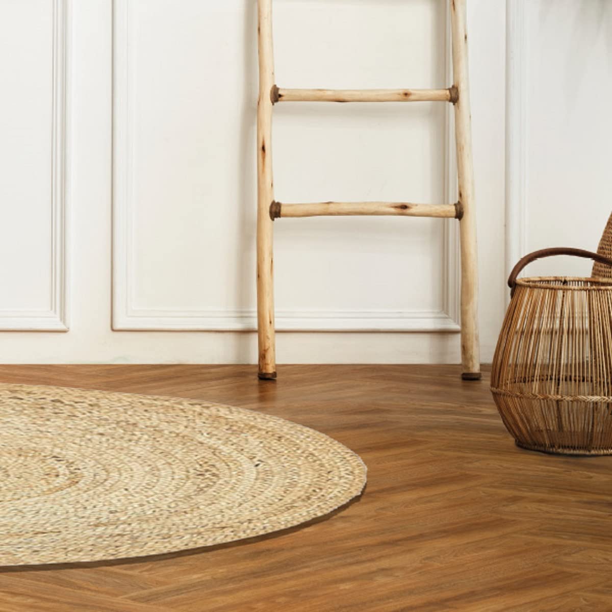 Levasseur Sol Surabaya tapis rond beige naturel 120x120cm jute
