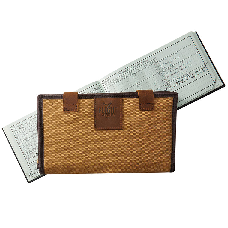 Flight Outfitters Bush Pilot étui logbook toile cuir Large