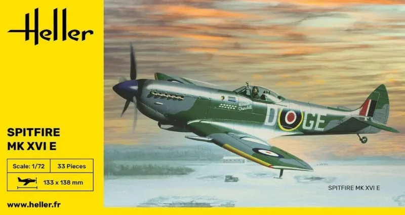 Heller Spitfire Mk XVI E maquette avion 1/72 plastique