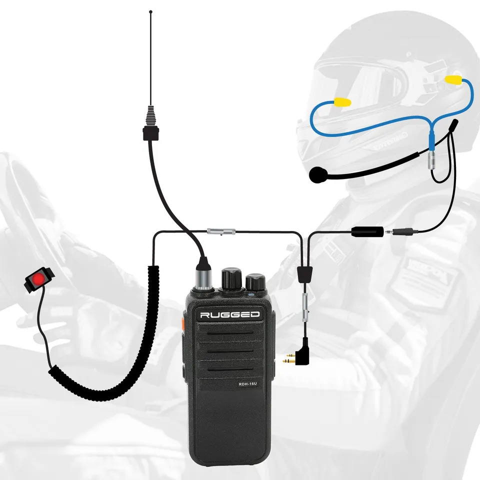 Rugged Air IMSA RDH16 kit intercom pilote seul longue piste