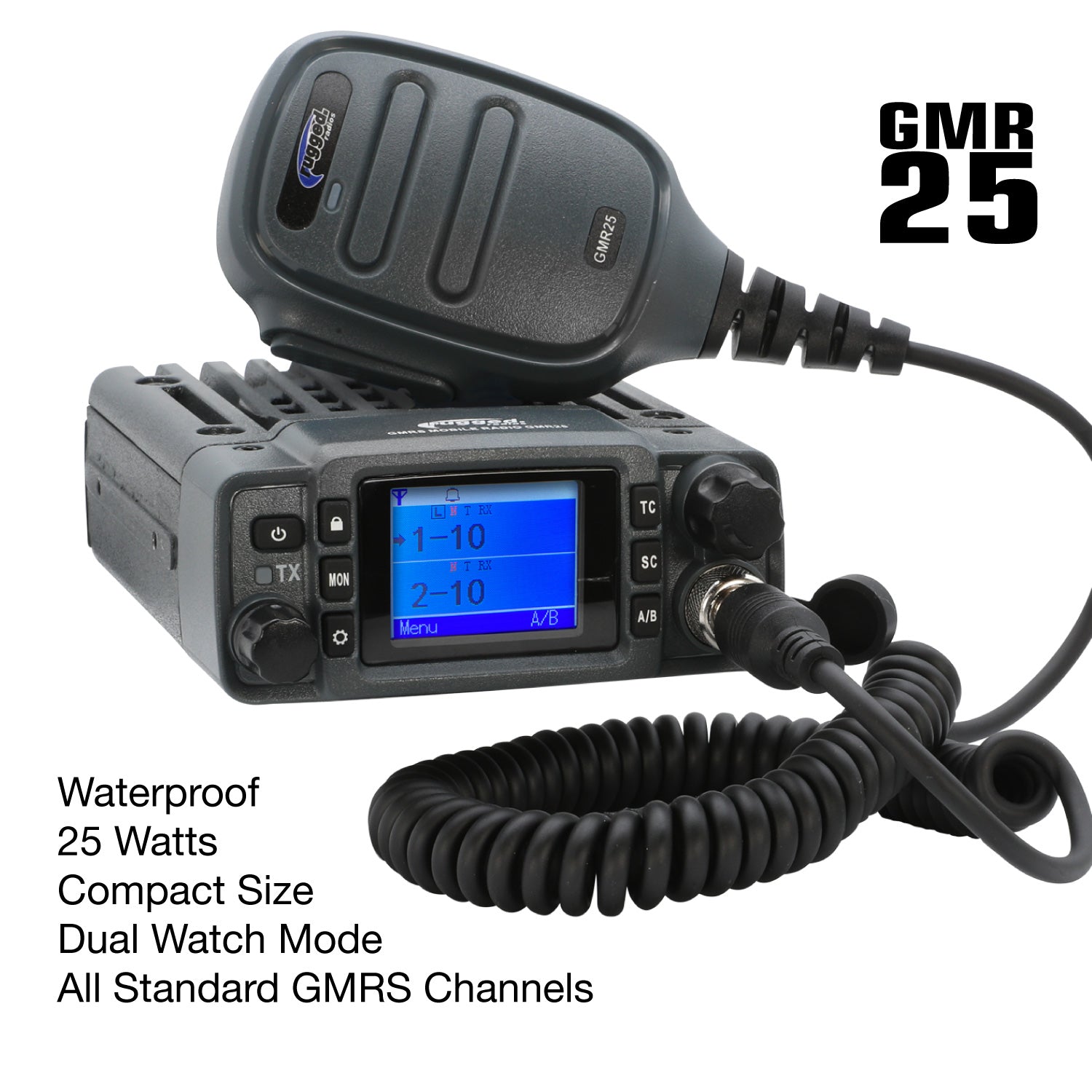 Rugged Air Ford Ranger Kit radio mobile GMRS GMR25 25W waterproof