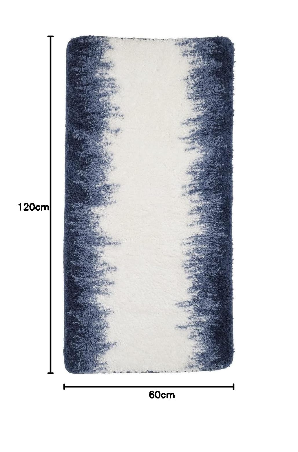 LEVASSEUR Ilyes Tapis de Bain Polyester Bleu 60x120cm