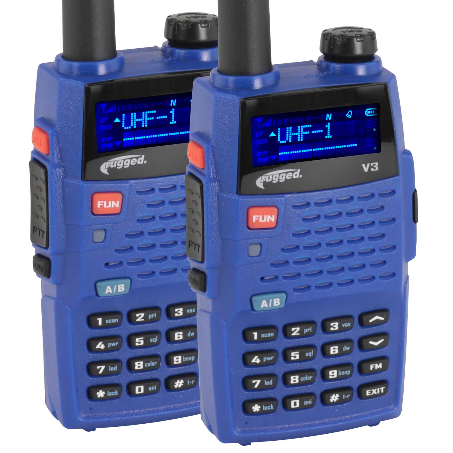 Rugged V3 talkie analogique VHF UHF 5W lot 2