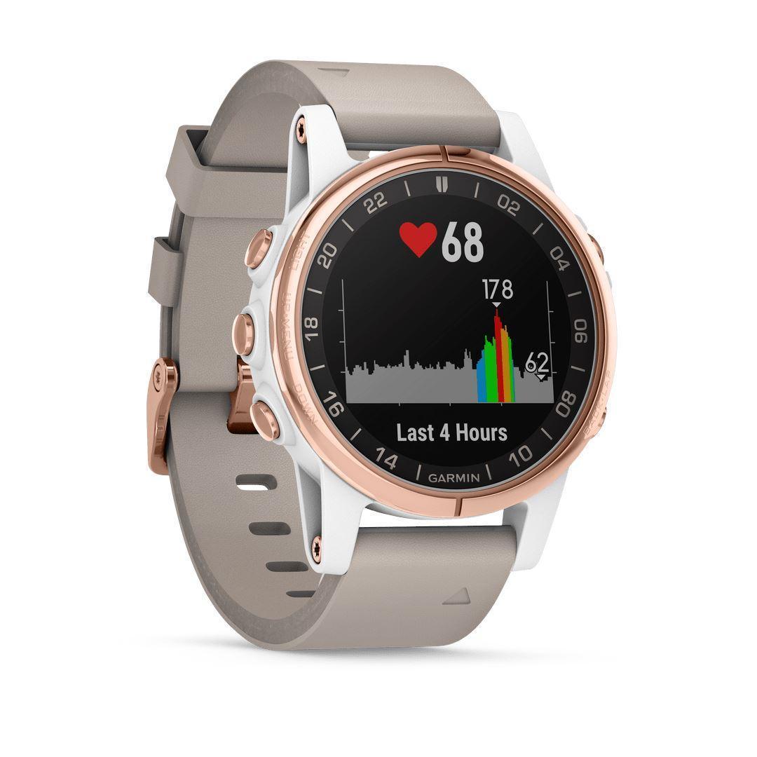 Garmin D2 Delta S montre aviateur GPS cuir beige 42 mm