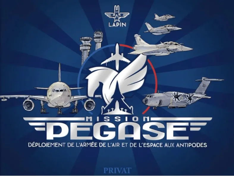 Privat Mission Pégase Lapin livre aviation Rafale A400M 120 pages