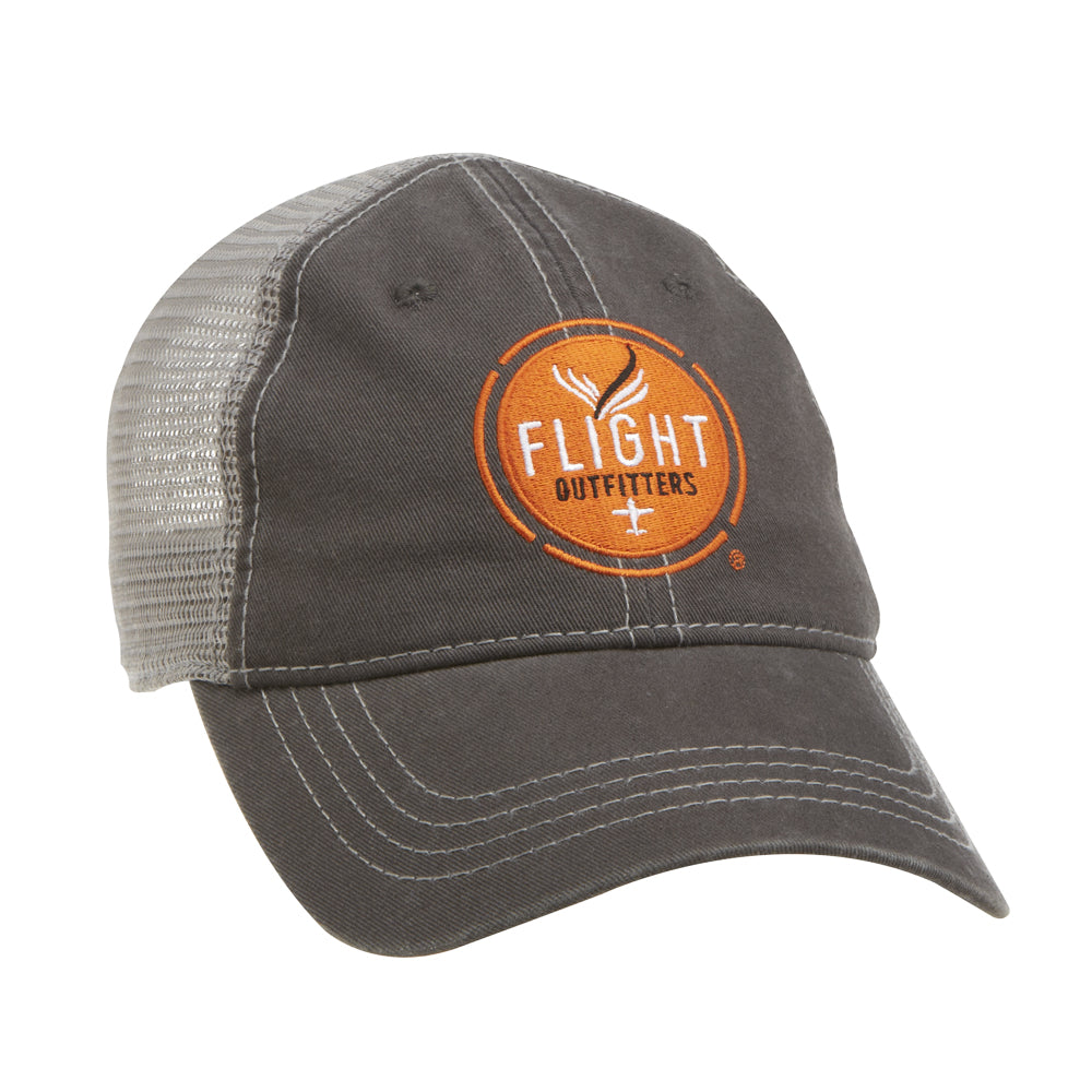 Flight Outfitters Trucker casquette pilote grise réglable