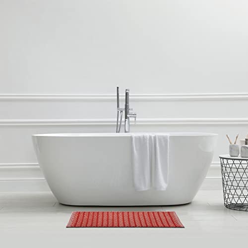 Levasseur Tapis Déco Terracotta 50x80cm Polycoton Chenillé