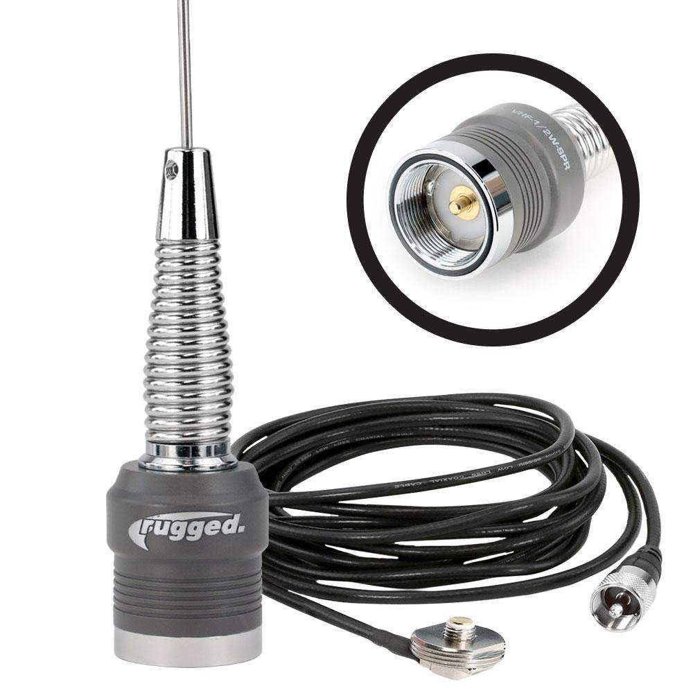 Rugged Air Kit antenne VHF 1/2 onde NGP NMO 144-174 MHz