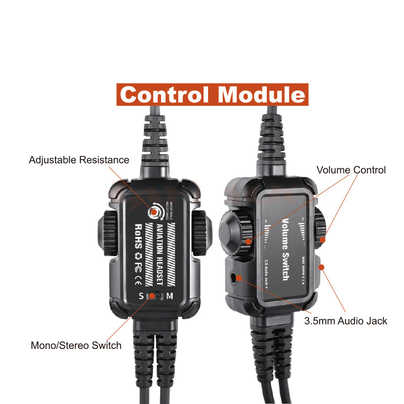 R Spider Wireless Aviation Headset casque pilote PNR 24dB