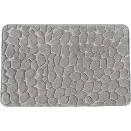 Levasseur Galet Tapis de Bain Mémoire de Forme Perle 50x80 Antidérapant