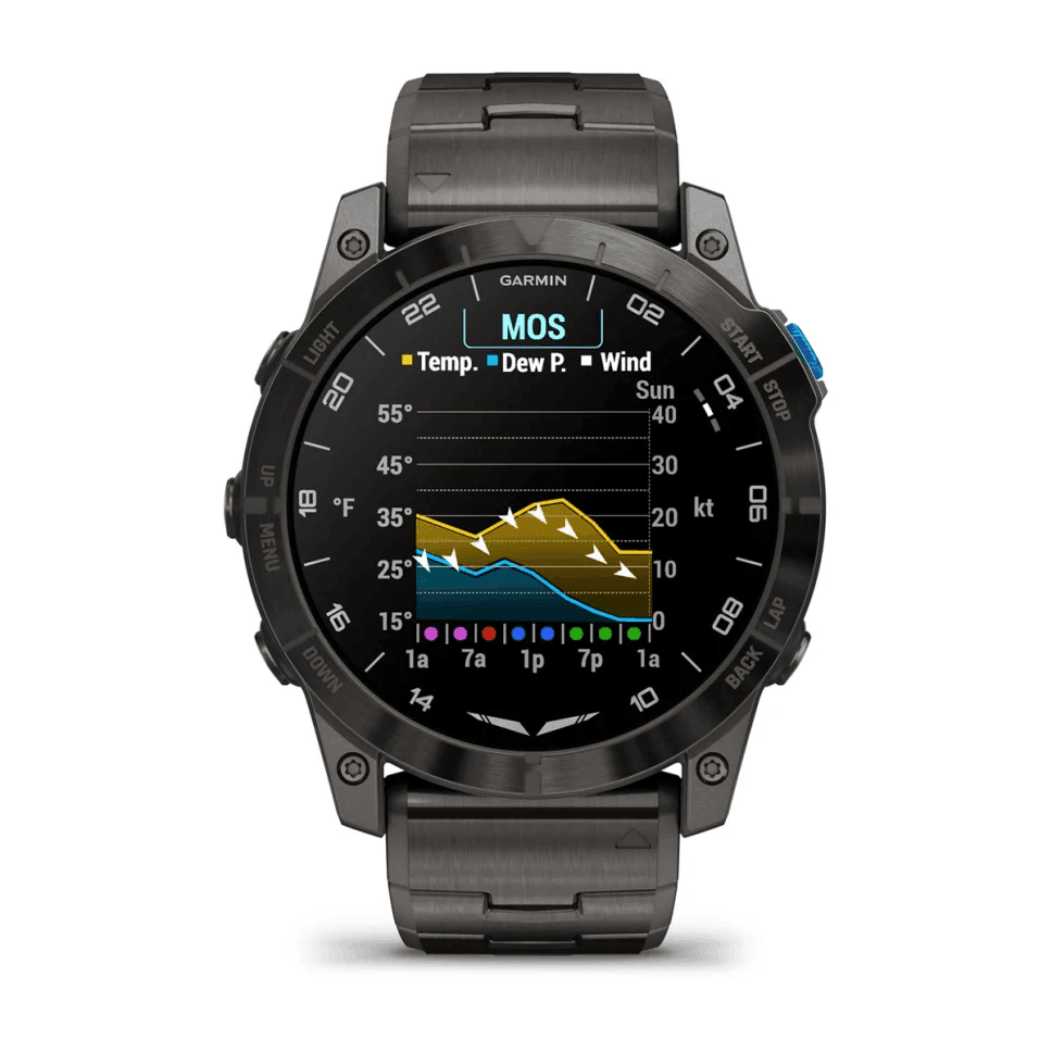 Garmin D2 Mach 1 Pro montre aviateur AMOLED titane 51 mm