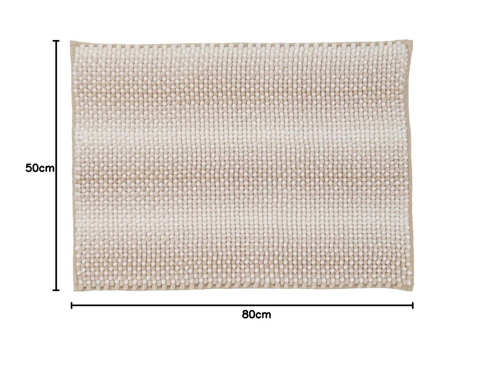 LEVASSEUR Shade tapis de bain polyester 50x80cm beige