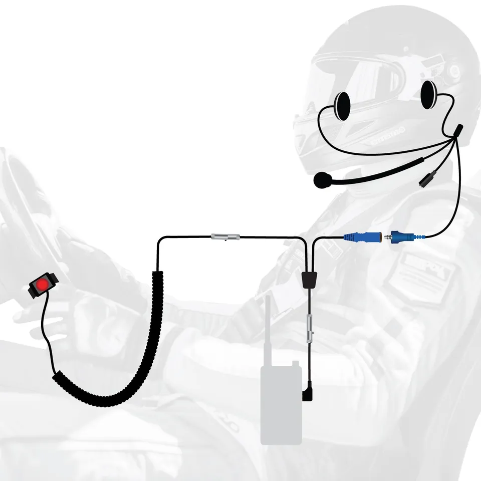 Rugged kit communication pilote câblé sans radio 2 broches