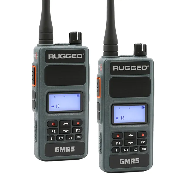 Rugged Air GMR5 talkie-walkie GMRS 5W lot de 2 gris