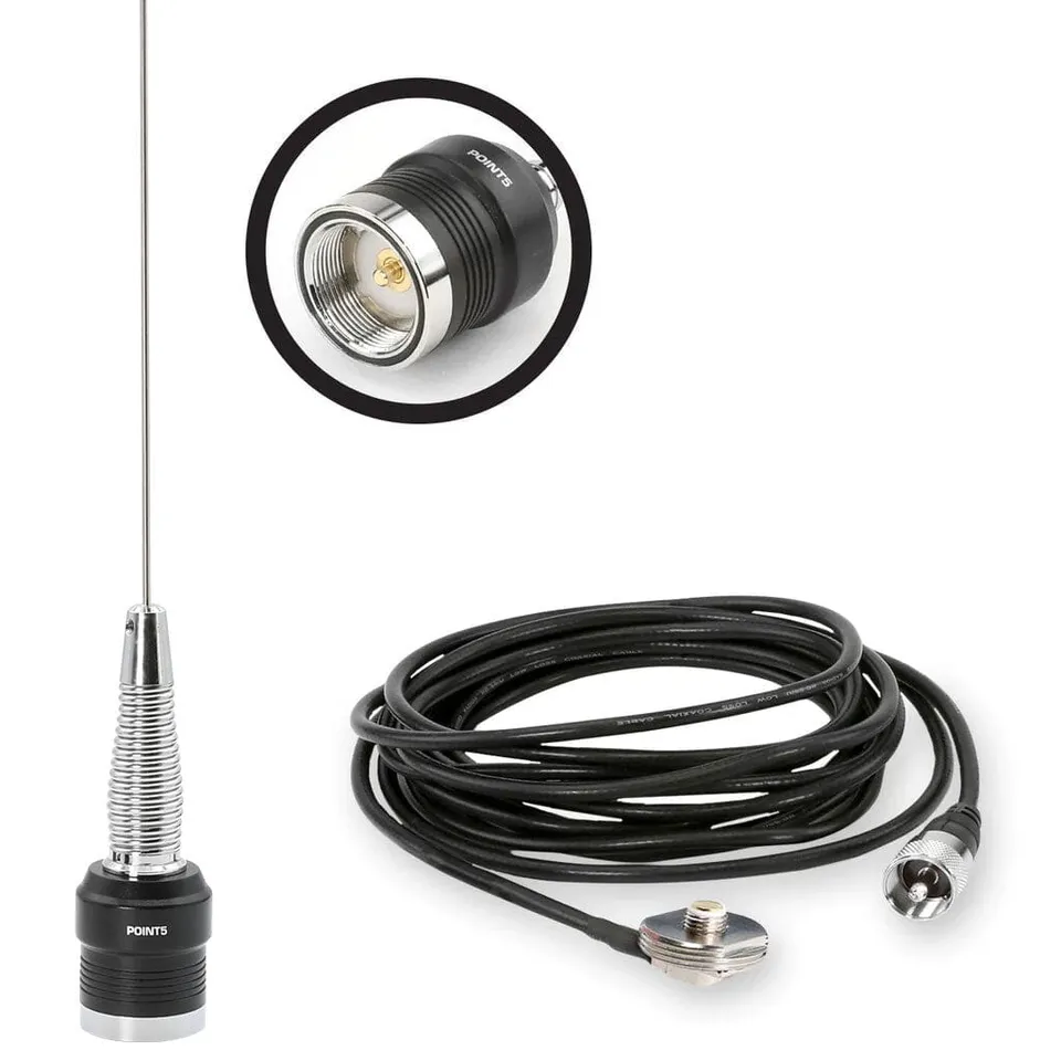Rugged Air kit antenne fouet GMRS UHF NGP NMO 12,5"