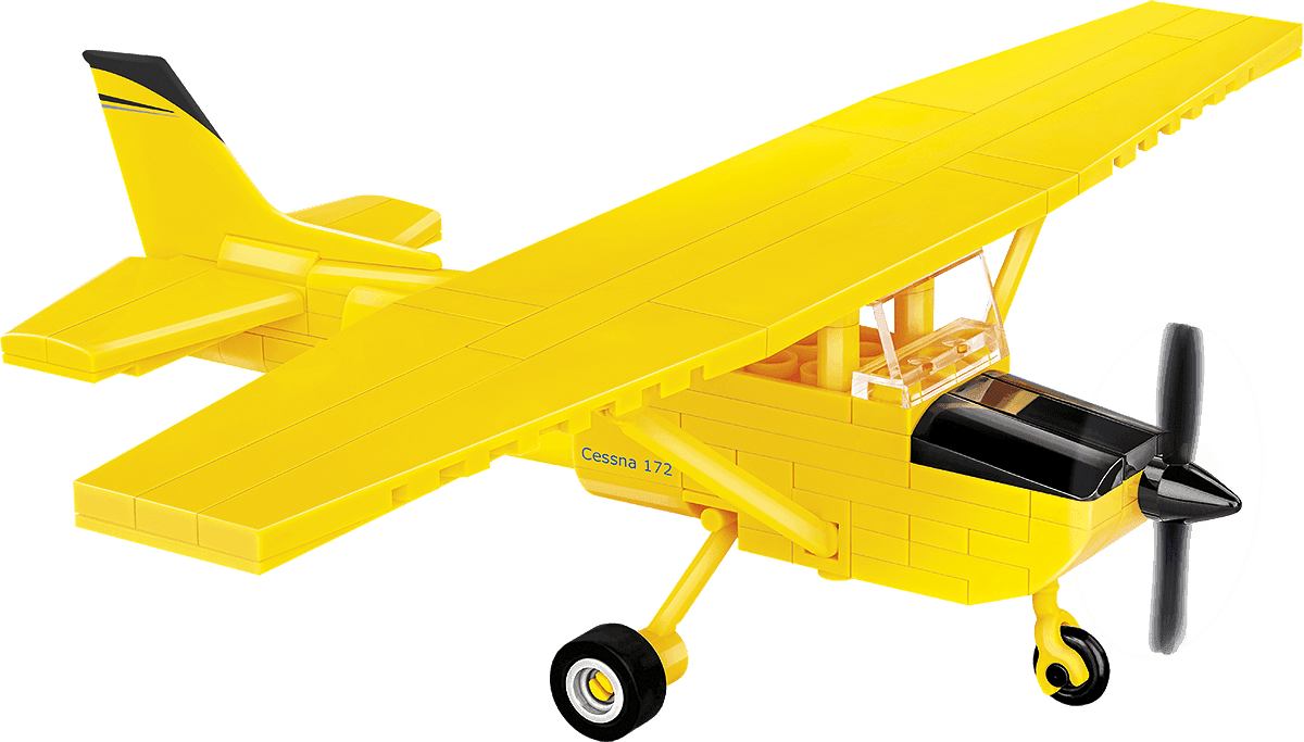 Cobi Cessna 172 Skyhawk maquette avion jaune 1:48