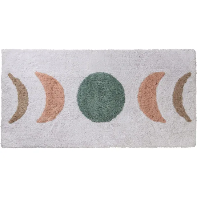 Levasseur Kids Tapis de Bain Vert Soleil 60x120cm Coton